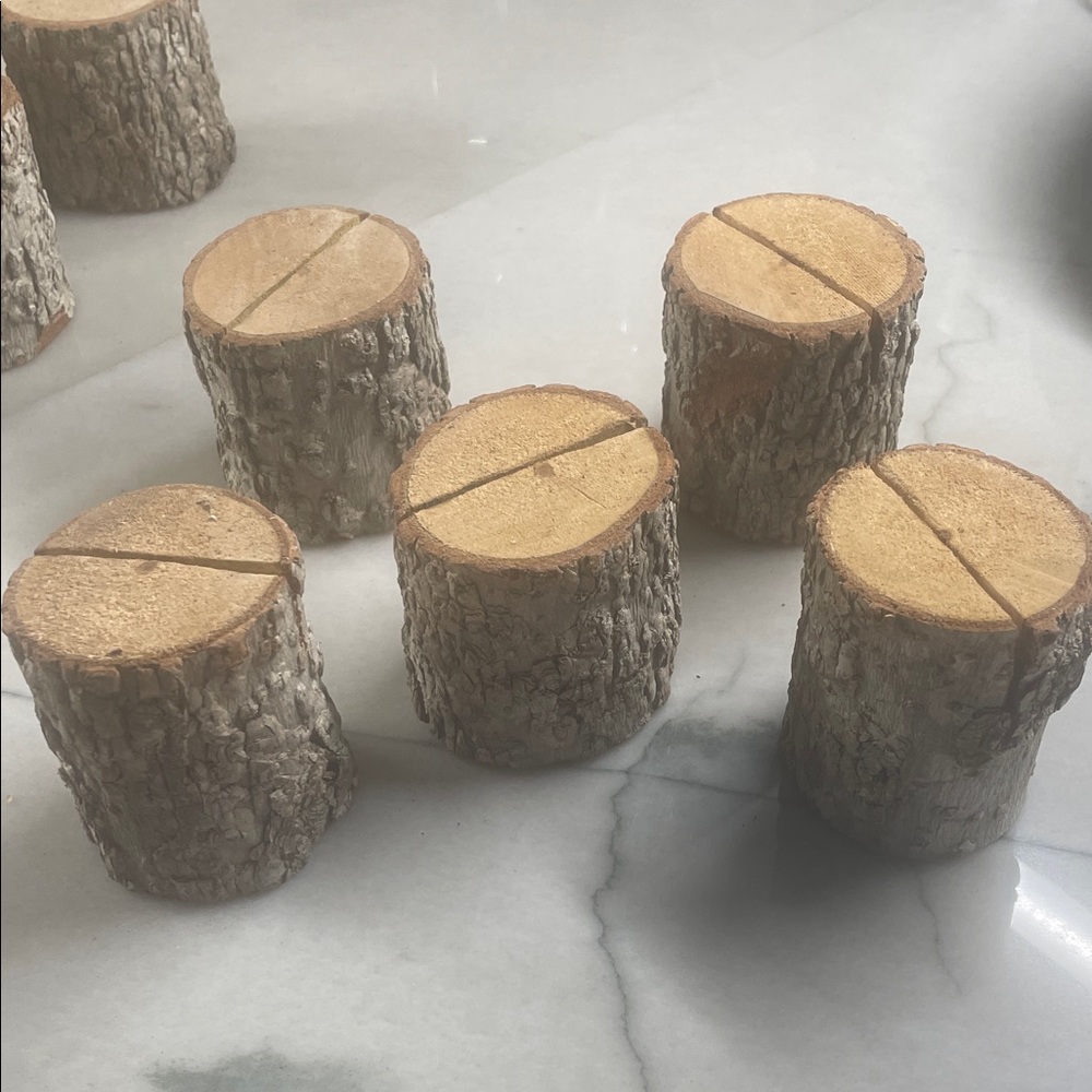 Rustic Wood Log Photo Frames